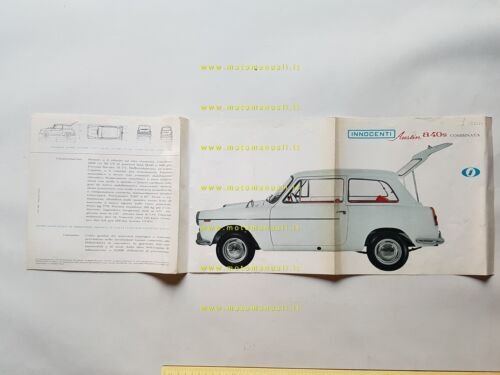 Innocenti Austin A40 S Combinata 1962 depliant italiano originale