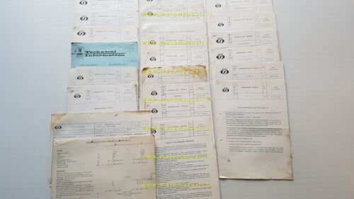 INNOCENTI Auto lotto 20 circolari tecniche Mini 1966-1969 originali