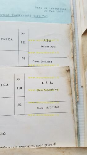 INNOCENTI Auto lotto 20 circolari tecniche Mini 1966-1969 originali