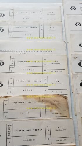 INNOCENTI Auto lotto 20 circolari tecniche Mini 1966-1969 originali