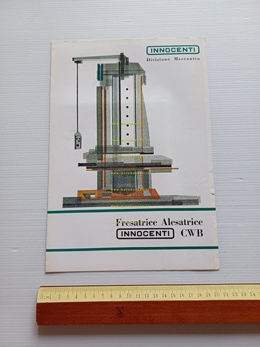 Innocenti Fresatrice Alesatrice CWB 1964 depliant italiano originale