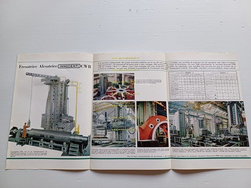 Innocenti Fresatrice Alesatrice CWB 1964 depliant italiano originale