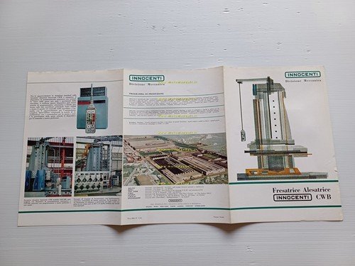Innocenti Fresatrice Alesatrice CWB 1964 depliant italiano originale