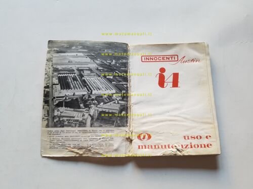 Innocenti I4 1964 manuale uso manutenzione libretto istruzioni originale