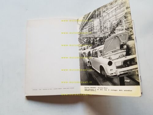Innocenti I4 1966 manuale uso manutenzione libretto istruzioni originale