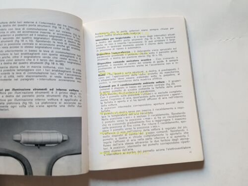 Innocenti I4 1966 manuale uso manutenzione libretto istruzioni originale