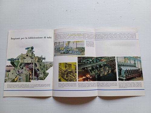 Innocenti Impianti per la Fabbricazione di Tubi 1963 depliant originale