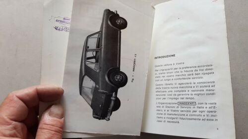 Innocenti J5 1970 manuale uso manutenzione libretto originale owner's manual