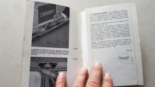 Innocenti J5 1970 manuale uso manutenzione libretto originale owner's manual