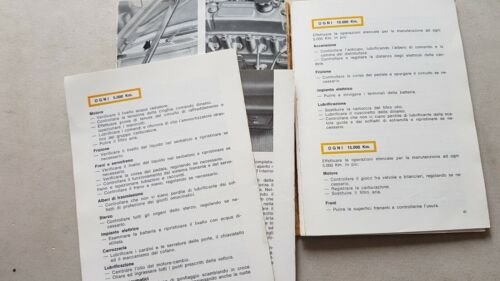 Innocenti J5 1970 manuale uso manutenzione libretto originale owner's manual