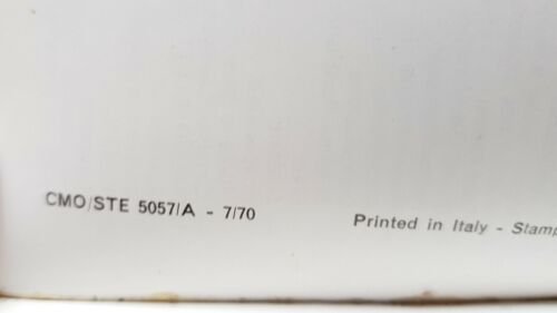 Innocenti J5 1970 manuale uso manutenzione libretto originale owner's manual