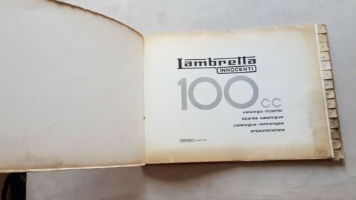 Innocenti Lambretta 100 1964 catalogo ricambi originale scooter parts catalogue