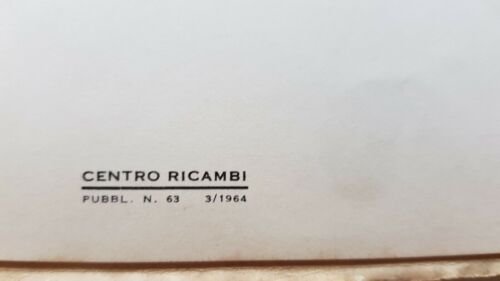 Innocenti Lambretta 100 1964 catalogo ricambi originale scooter parts catalogue