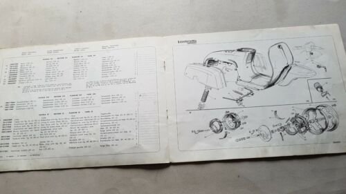 Innocenti Lambretta 100 J 125-50 1964 aggiorn. catalogo ricambi parts …
