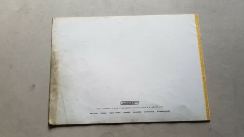 Innocenti Lambretta 100 J 125-50 1964 aggiorn. catalogo ricambi parts …