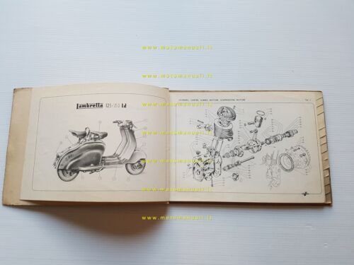 Innocenti Lambretta 125 - 150 LD catalogo ricambi originale spare …