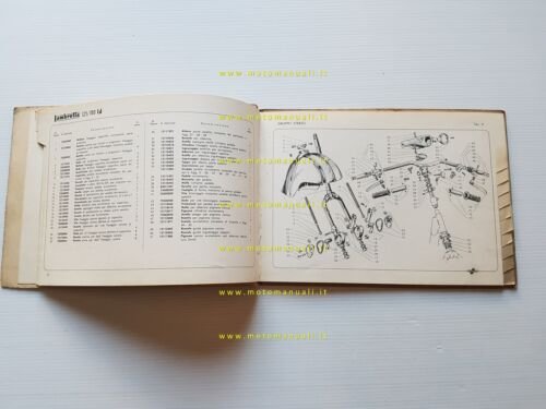 Innocenti Lambretta 125 - 150 LD catalogo ricambi originale spare …