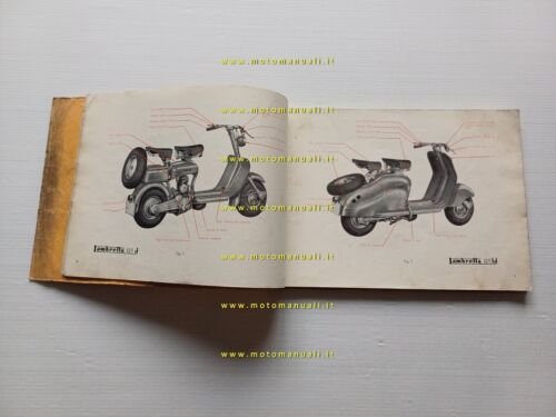 Innocenti Lambretta 125 d - ld 1952 manuale officina italiano …