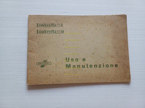 Innocenti Lambretta 125 D - LD 2a serie manuale uso …