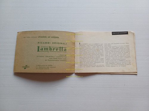 Innocenti Lambretta 125 D - LD 2a serie manuale uso …