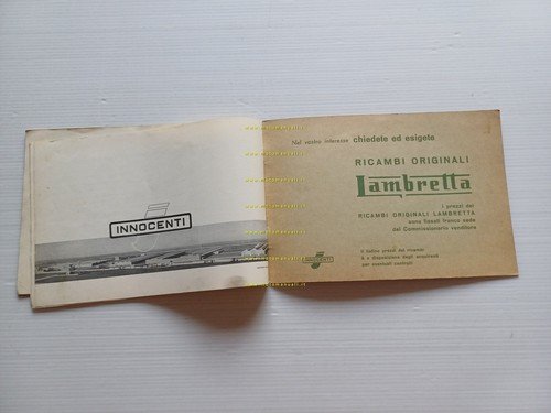 Innocenti Lambretta 125 D - LD 2a serie manuale uso …