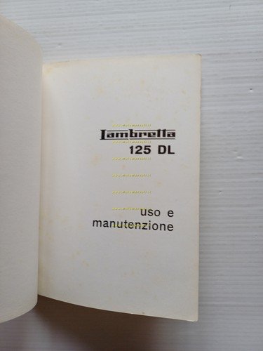 Innocenti Lambretta 125 DL 1969 manuale uso manutenzione libretto originale