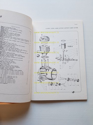 Innocenti Lambretta 125 f catalogo ricambi originale spare parts list