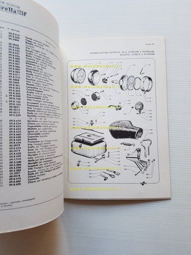 Innocenti Lambretta 125 f catalogo ricambi originale spare parts list