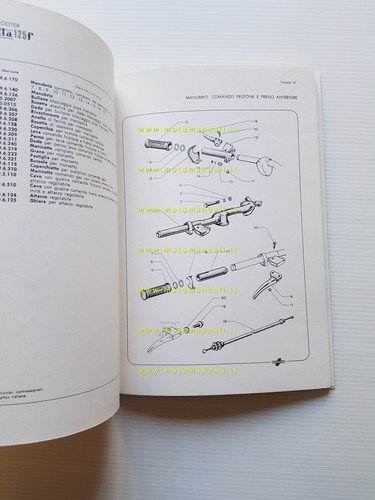 Innocenti Lambretta 125 f catalogo ricambi originale spare parts list