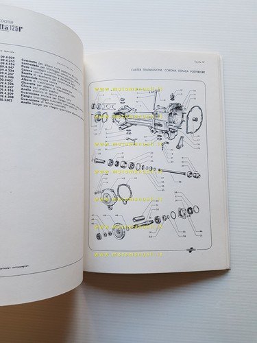 Innocenti Lambretta 125 f catalogo ricambi originale spare parts list