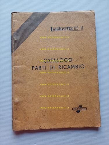 Innocenti Lambretta 125 LD 1953 catalogo ricambi originale