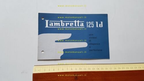 Innocenti Lambretta 125 LD depliant italiano originale