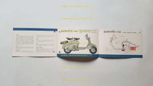 Innocenti Lambretta 125 LD depliant italiano originale