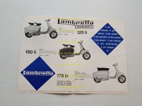 Innocenti Lambretta 125 Li - 150 Li - 175 TV …