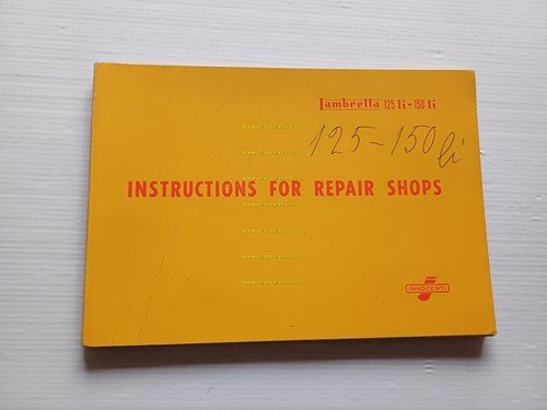 Innocenti Lambretta 125 Li -150 Li 1959 manuale officina originale …