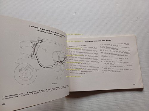Innocenti Lambretta 125 Li -150 Li 1959 manuale officina originale …