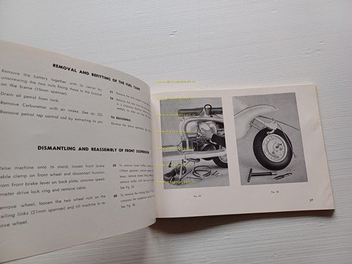 Innocenti Lambretta 125 Li -150 Li 1959 manuale officina originale …