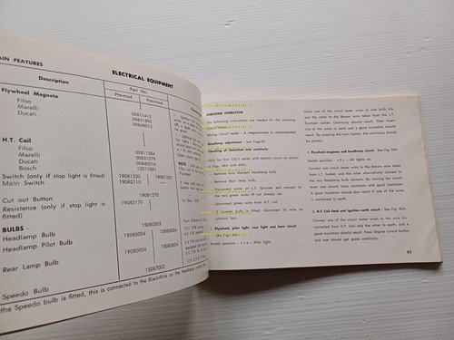 Innocenti Lambretta 125 Li -150 Li 1959 manuale officina originale …