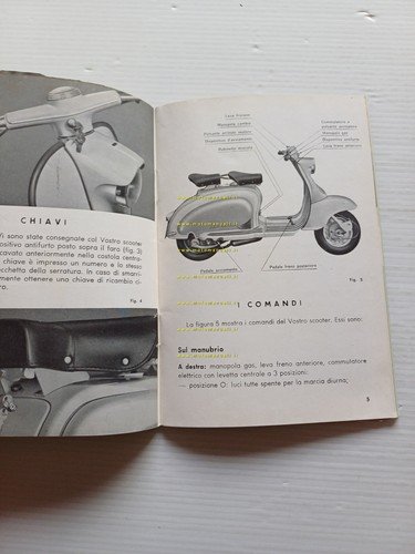 Innocenti Lambretta 125 Li 1959 manuale uso manutenzione libretto originale