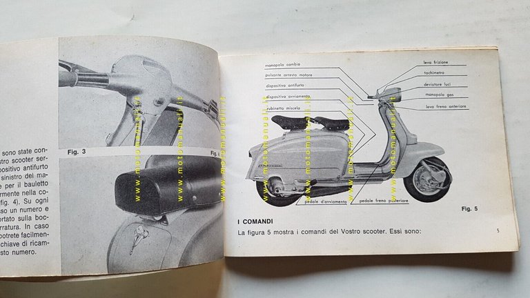 Innocenti Lambretta 125 LI 1965 manuale uso manutenzione libretto originale