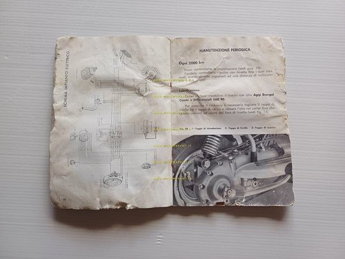 Innocenti Lambretta 125 LI 2a S. 1959 manuale uso manutenzione …