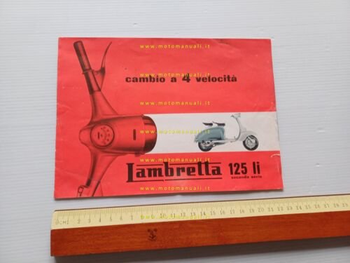 Innocenti Lambretta 125 LI 2a Serie 1959 depliant originale italiano