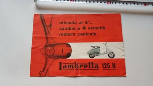 Innocenti Lambretta 125 Li 2a serie 1960 depliant originale scooter …