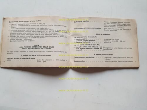 Innocenti Lambretta 125 Li 3° Serie 1964 manuale uso manutenzione …