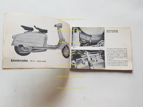 Innocenti Lambretta 125 Li 3 Serie 1965 manuale uso manutenzione …