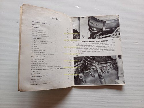 Innocenti Lambretta 125 LI 3a Serie 1963 manuale uso manutenzione …