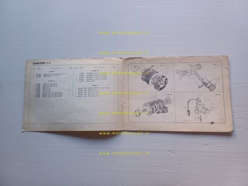 Innocenti Lambretta 125 LI AGGIORNAMENTO 1959 catalogo ricambi originale