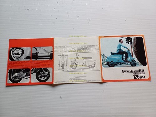 Innocenti Lambretta 125 M4 1964 depliant originale italiano