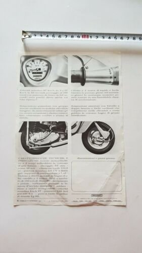 Innocenti Lambretta 125 m4 1964 depliant originale ITALIANO epoca brochure