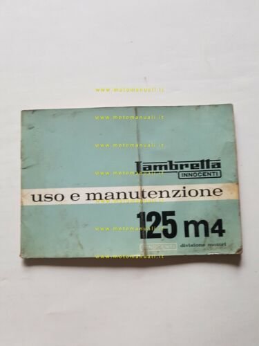 Innocenti Lambretta 125 m4 1966 manuale uso manutenzione originale